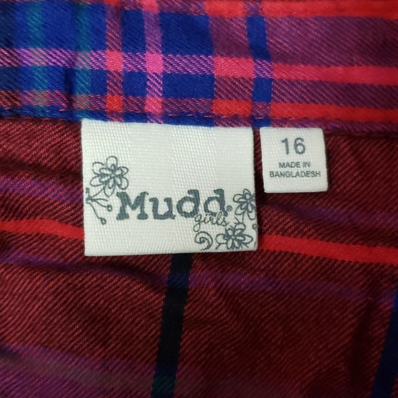 NWT! MUDD button down flannel, size 16 - Picture 6 of 6